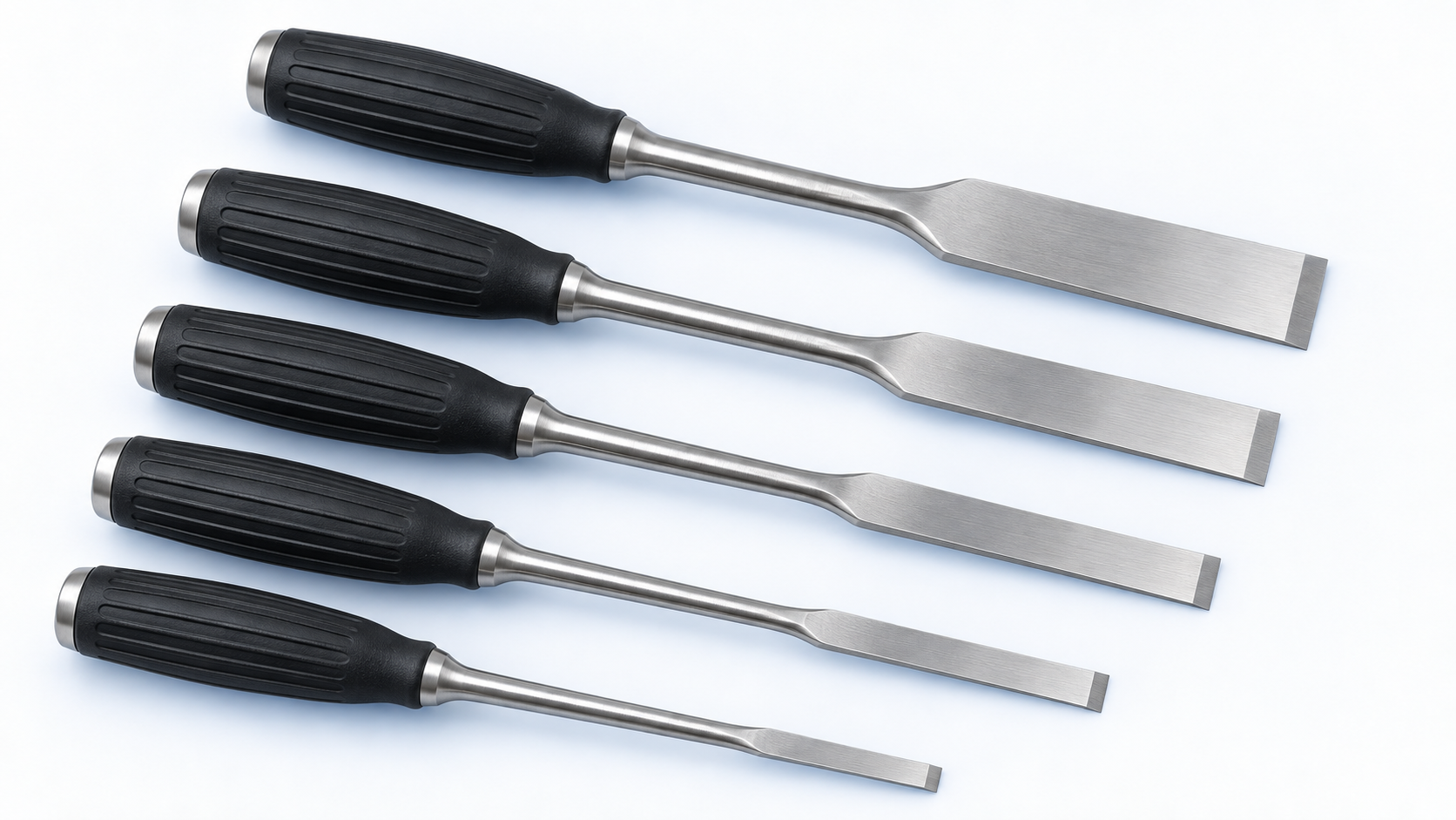 Manual osteotomes for an osteotome vs oscillating saw comparison.